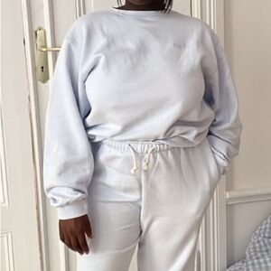 Djerf Avenue Staple Sweatshirt Light Blue